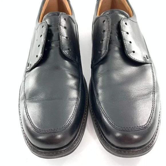 Ecco Mens lace up oxfords size 44 10-10.5 black leather comfort orthopedic main image 10